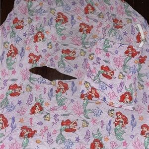 Little Mermaid Standard Crib Sheet with hole!